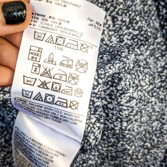 Gap Blue Speckled Peplum Top, sz: 0 - Picture 12 of 12